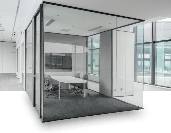 Glaswand Horizon Abtrennung Meeting Bereich