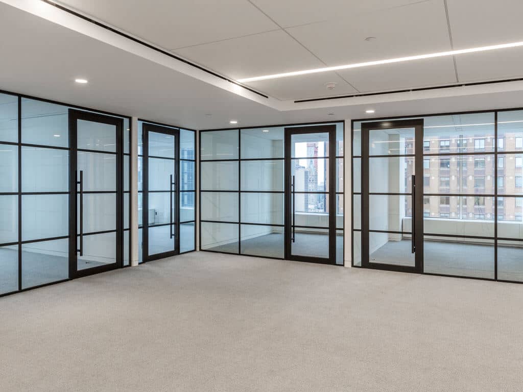 Glass conference room