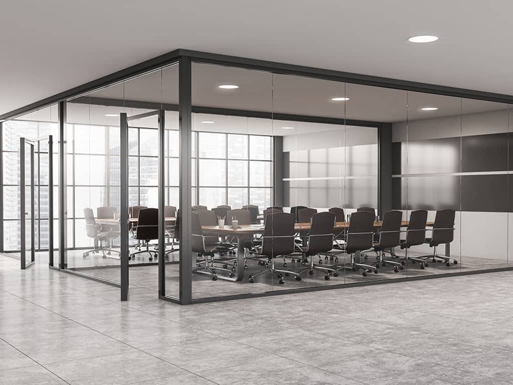 Konferenzraum aus Glas