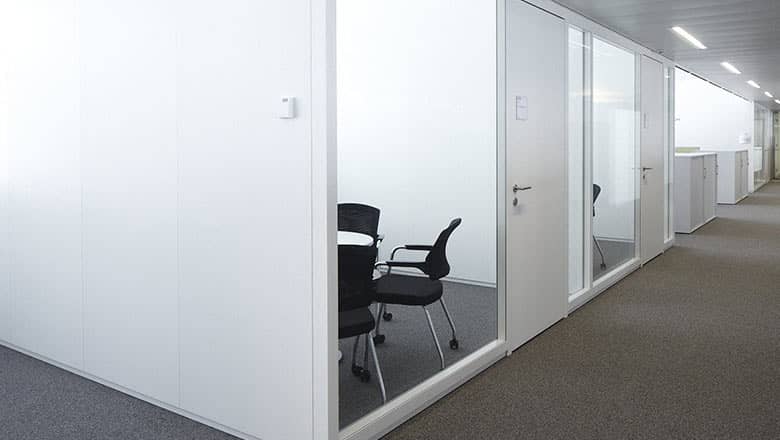 Glass walls workrooms