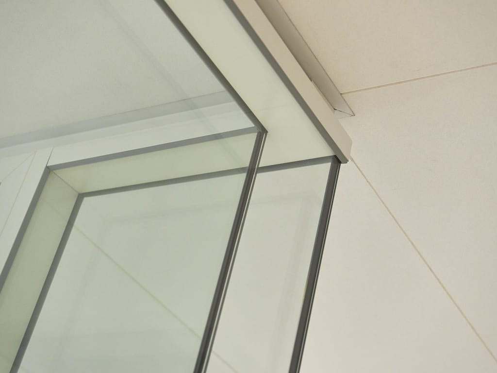 Glaswand Panorama Doppelverglasung Decken Profil